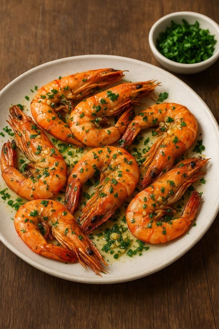 Langostinos salteados